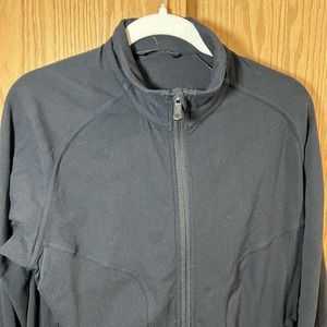 Lululemon Black Sweatshirt Scuba Jacket Mens Size Medium Zip Pockets